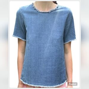 Wilfred denim short sleeve top